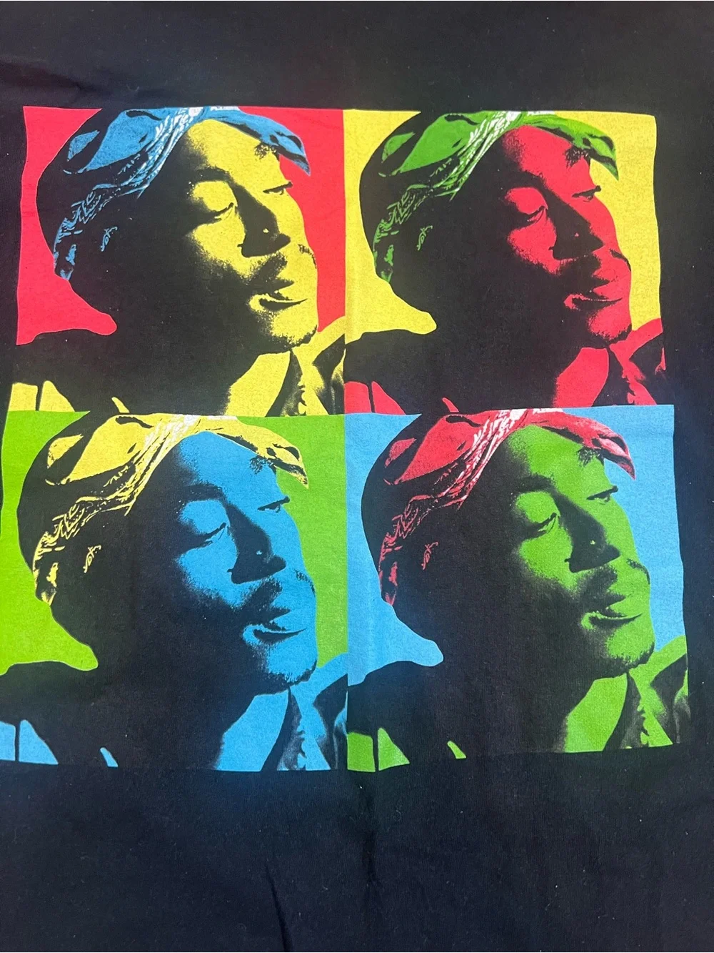 NWOT Officially Licensed Tupac (2Pac) Andy Warhol-style Pop Art Graphic Tee
